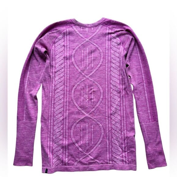 Lululemon Rest Less Pullover Heathered Ultra Violet Size 10 - Picture 6 of 9
